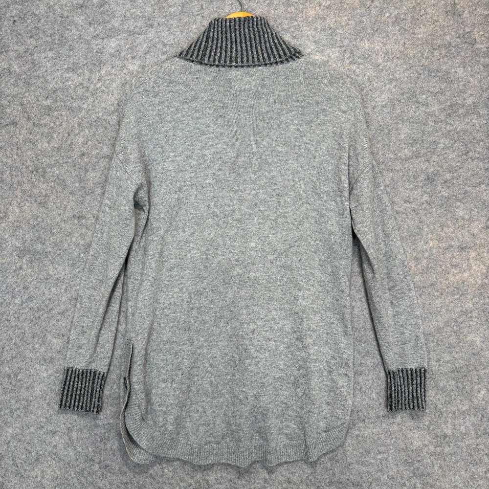 Cynthia Rowley 100% 2-Ply Cashmere Sweater Womens Small Turtleneck Pockets Relax - Picture 9 of 12